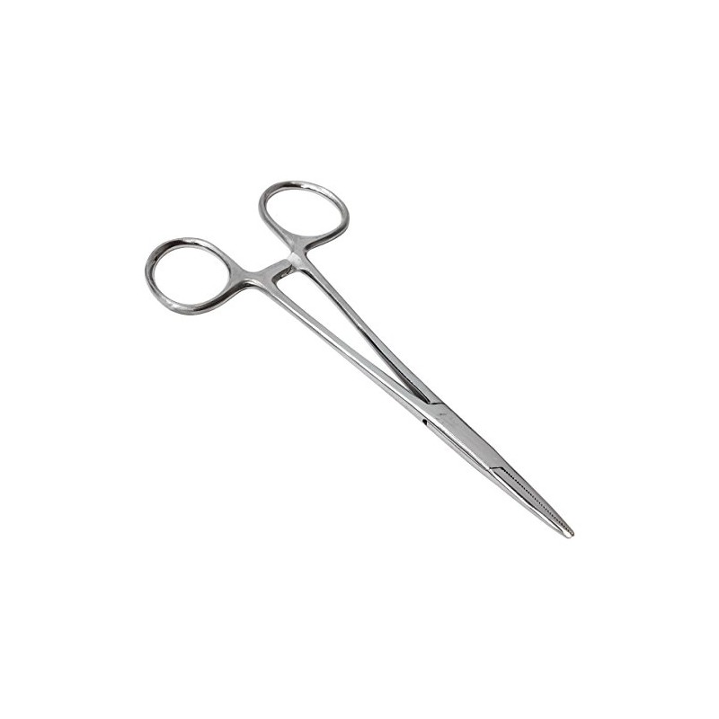 HTS 161S5 5" Straight Stainless Steel Locking Hemostat