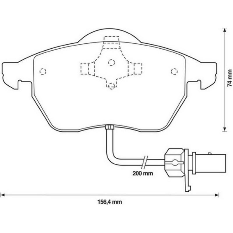 Jurid 571982J Brake Pad Set, disc brake pad set (4