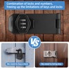 Digit Combination Locking Bolt,Gate Lock Heavy Duty Gate Bolt, Door