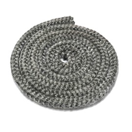 Protalwell Wood Stove Gasket (1/2" x 72" Rope), Wood Stove Door Gasket, Grey Color Fiberglass Gasket, Wood Stove Door Seal, 1/2 in High Temperature Resistant Wood Stove Gasket Rope
