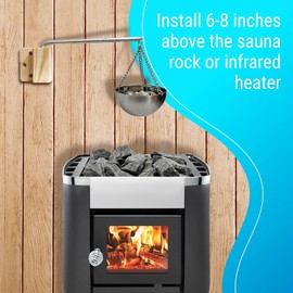 WOHPNLE Sauna Aroma Bowl, Sauna Oil Cup, Stainless Steel Sauna Aroma Bowl, Cup, Essential Oil Bowl For Sauna Room Accessories