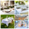 IVAPUPU 2 Pcs White Table Cloth for Rectangle 60 x