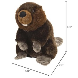 Wild Republic Beaver Plush, Stuffed Animal, Plush Toy, Gifts for Kids, Cuddlekins 8 Inches,Multi