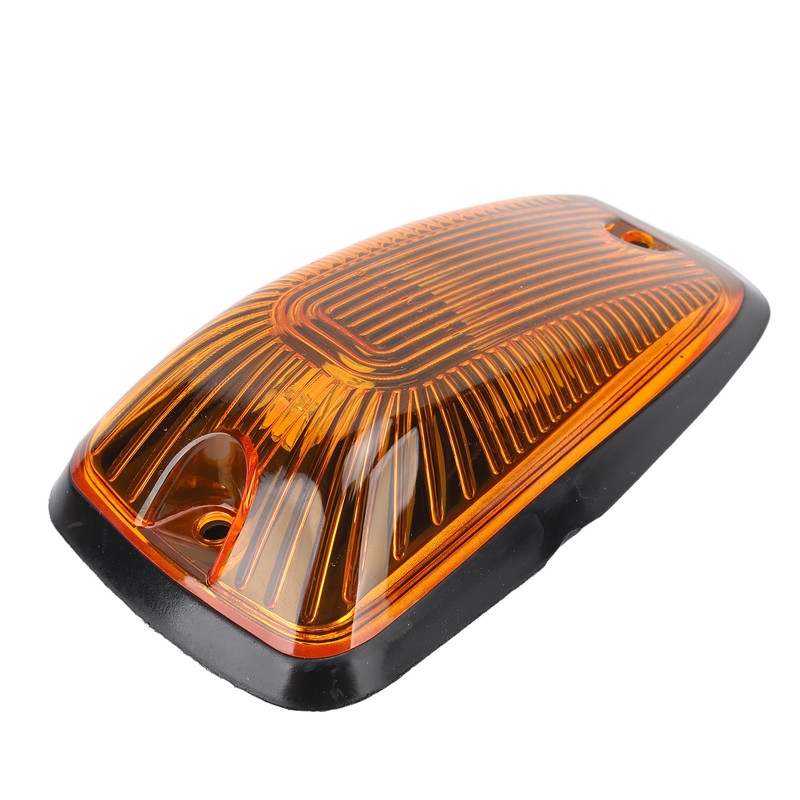 5Pcs Cab Marker Light Weatherproof Amber Teardrop Cab Top Running