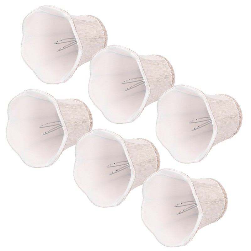 6Pcs European Style Lampshade Cloth Lamp Shade Chandelier Wall Light