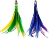 Feather Trolling Skirt Tuna Fishing Lure with Steel Hooks for