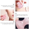 Uonlytech 2Pcs Tool Rose Quartz Mushroom Face Massager Health Jade