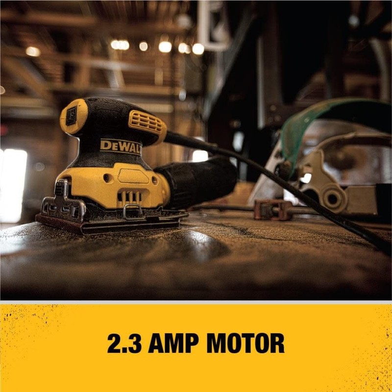 DEWALT Palm Sander, 1/4 Sheet, 14,000 OPM (DWE6411K)