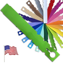 TAGKRAFTERS 7" x 1" Green - 150 Pcs - Plastic Plant Tags and Labels - Wrap Around Thermal Plastic - Nursery Garden Tree Labels | Made in The USA |