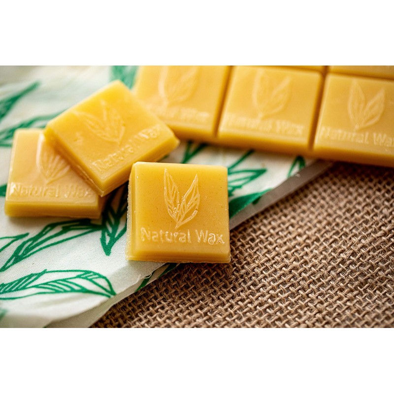 KitchenCraft Natural Elements Vegan Wax Wrap Refresher Blocks, Contains 12