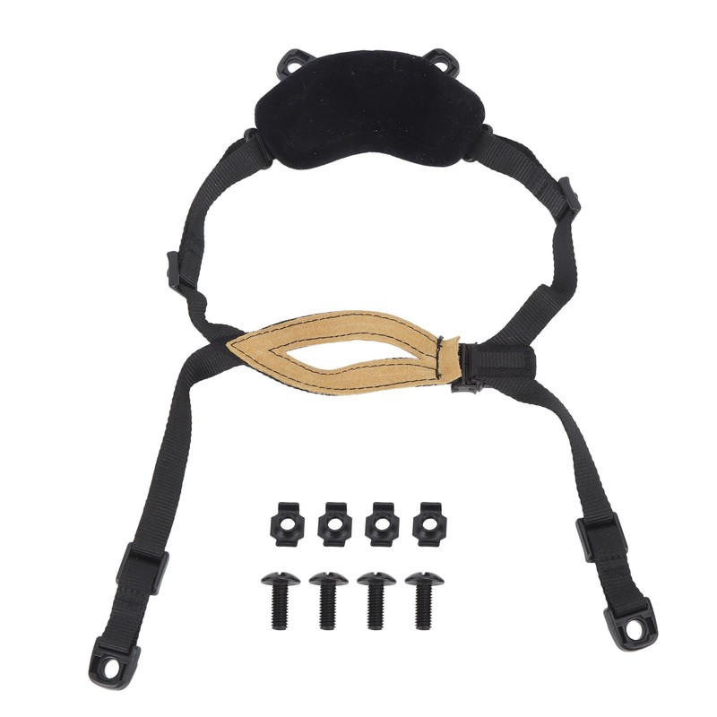 Helmet Chin Strap Outdoor Adjustable 4 Points Chin Strap for