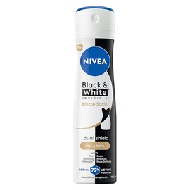 NIVEA Desodorante Antimanchas para Mujer, Invisible Efecto Satín (150 ml), Fórmula anti manchas, anti olor, anti sudor, anti irritación y anti residuo