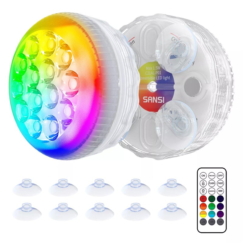 SANSI LED Pool Light 30W RGB Color Changing for Inground