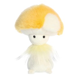 Aurora® Vibrant Fungi Friends™ Honey Stuffed Animal - Unique Design - Loveable Companions - Yellow 9 Inches