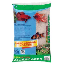 CaribSea Super Naturals Crystal River Sand for Aquarium – 10 lb – Natural Aquascape Sand – pH Neutral – Fish-Friendly, No Paints or Dyes – Safe for All Aquariums