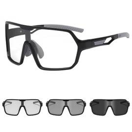 Suertree Photochromic Cycling Glasses Men Women Sports Clear Sunglasses Mountain Bike Riding MTB Bicycle Running Golf Baseball Fishing Driving Hiking