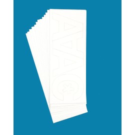 Westcott LetterCraft Vinyl Letters, White, Helvetica Font, 3-Inch Characters (PH3-CN W/15863), Single