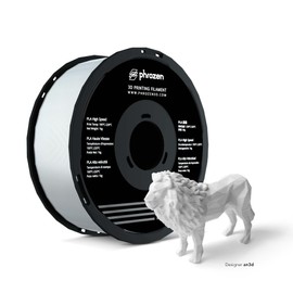 phrozen PLA 3D Printer Filament 1.75mm, 600 mm/s High Speed Printing, Dimensional Accuracy +/- 0.02mm, 8 Color Choices, Easy to Use Fit Most FDM Printer, 1KG, White