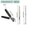 JIEHU 1 Set Wide Jaw Slanted Nail Clippers, Large Slanted