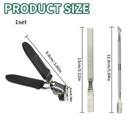 JIEHU 1 Set Wide Jaw Slanted Nail Clippers, Large Slanted Nail Clippers, Wide Jaw Nails Clippers for Elderly Men Women