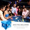 Alipis 5pcs Cube Dice Aluminum Foil Balloons for Theme Party