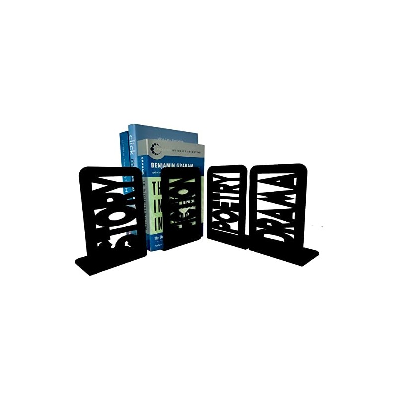 Sujetalibros Organizador Sujeta Libros Figuras Varias 4 Pzas (Generos)