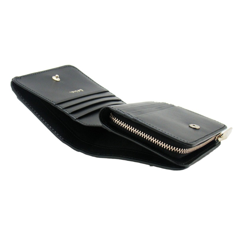 Paul Smith Swirl Stripe Slots Women's Bi-Fold Wallet, Black, Black