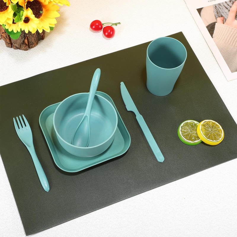 Kitchen Utensils 1 Set Serving Utensils Dinner Dishes Wheat Straw