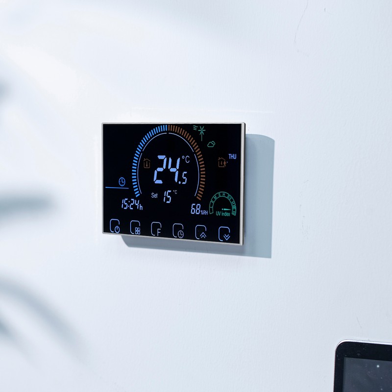 3A 95~240V Water Heating Energy Saving Smart Thermostat with Touchscreen