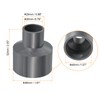PATIKIL PVC Reduction Pipe Fitting 40 x 20 mm Straight