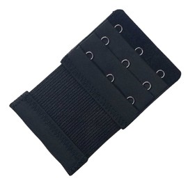 citystores® Black 3-Hook Bra Extender | Adjustable Bra Strap Extension | Soft, Comfortable, and Elastic | Perfect for Maternity, Weight Changes, and Everyday Comfort