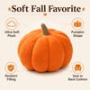 Plush Pumpkin Throw Pillow - Soft Cozy Nordic-Style Decorative Cushion