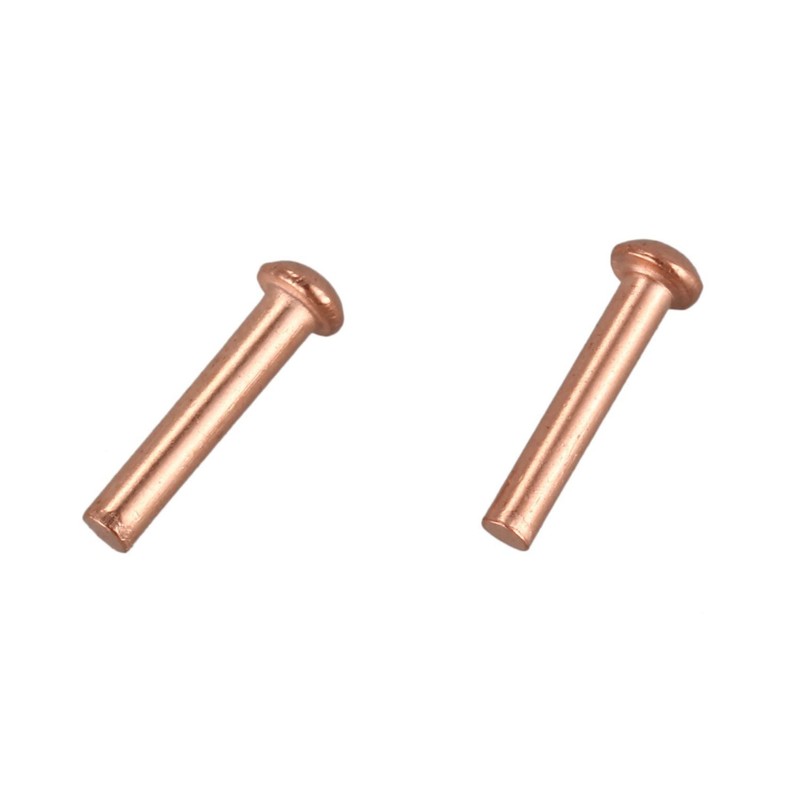 Byttlerom 300 Pcs 5/64Inch x 25/64Inch Round Copper Solid Rivets
