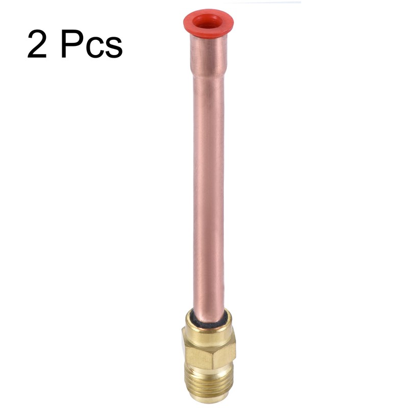 uxcell Brass Pipe Fitting, 1/4 SAE Flare Connector Male Thread