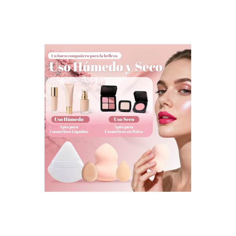 Set de Brochas para Maquillaje 36 piezas Profesional, Estuche, Blanco