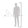 Pacific Arc Drafting Triangle, 20-inch, 45/90 Degrees, Clear Acrylic