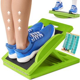 Slant Board with 6 Incline Angles - Transforms Into a Balance Board - Premium Calf Stretcher and Wobble Board for Effective Calf Stretching and Squats