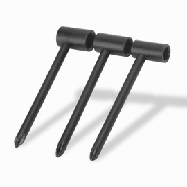 Guitar Neck Adjustment Wrench, Tube Shape Design Guitar Rod Wrench, 3 Pieces Guitar Truss Rod Wrench for Taylor Guitars Electric Guitar DIY Parts (7/8/6.35 mm) (Black 6.35/7/8 mm)
