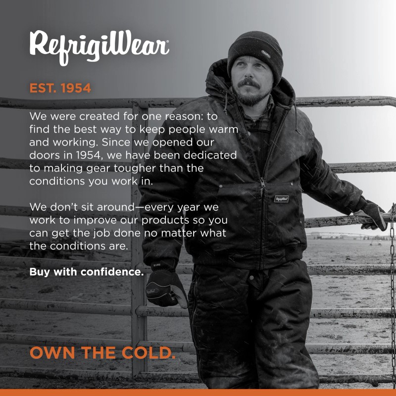 RefrigiWear ComfortGuard Service Jacket - Insulated Denim Hooded Work Jacket
