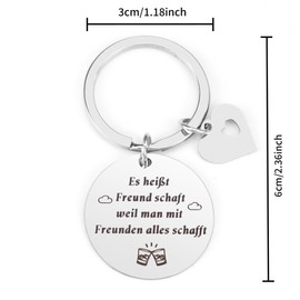 Yilousy Gift for Girlfriend Christmas, Keyring Gift, Girlfriend Gift, Girlfriend Gift, Girlfriend Birthday, Gift Keyring, Friends B