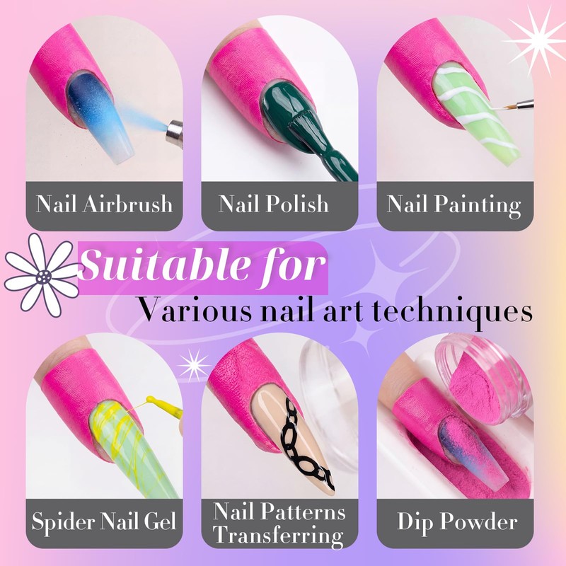 150 Pcs U Shape Nail Polish Protector Peel Off Tape,