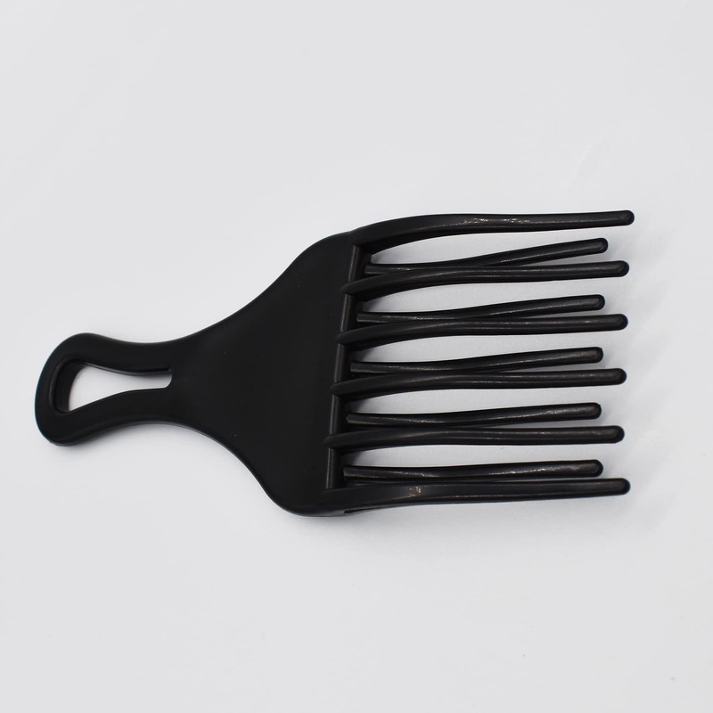 Professional Insert Afro Pick Comb, Wide Tooth Detangling Hair Fork