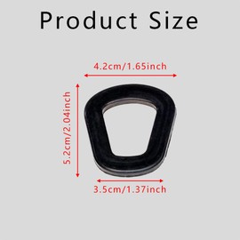 Zufoty 5 PCS Jerry Can Gaskets, Rubber Fuel Can Gaskets, Gas Can Spout Replacement Gas Gaskets for Wavian and NATO Military Jerry Cans 20L Gaskets Fuel Washer Seals (4 x 0.7 x 4 Inches)