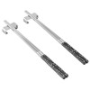 UNGFEI 2 Pairs 23cm Stainless Steel Chopsticks with Holder Stand,