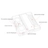 NEXiLUX Almacenamiento de Juegos y Soporte de Carga para Controlador