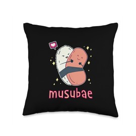 Musubae Kawaii Bae Love Funny Sushi Japanese Food Musubi Throw Pillow
