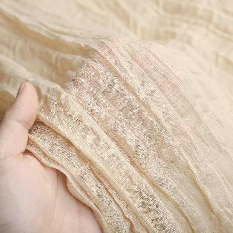 DROMCOM Pack of 2 90 x 300 cm Beige Cheesecloth
