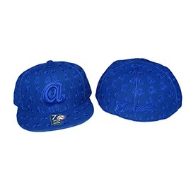 Atlanta Braves Cooperstown Collection Dice Fitted Hat Cap - Blue (Blue, 7 1/4)