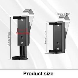 YFaith 2 Pieces Garage Door Opener Clip, Antistatic Clip for Garage Door Opener, Adjustable Garage Door Opener Clip, Holder Remote Control, Garage Door Remote Control Garage Door for 45-67mm Visor