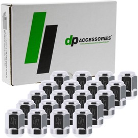 DPAccessories Lug Nuts Compatible with 2003-2007 Honda Accord | Chrome OEM Style | Factory Aluminum Wheels Only | Set of 20 Wheel Nuts | DHOACC07F-CH/1